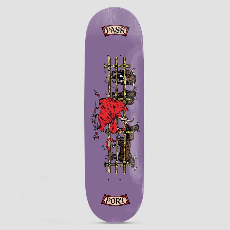 PassPort 8.25 PassPort Youre Making Me Nervous Series Red Flag Skateboard Deck