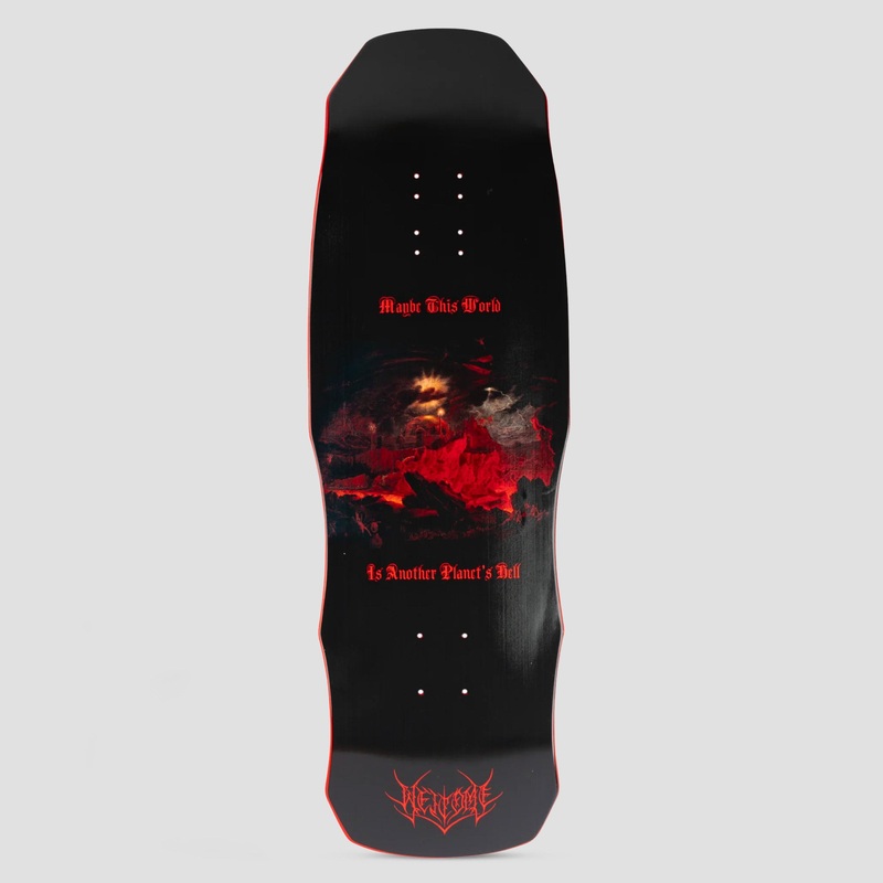 Welcome 9.85 Depths on Dark Lord Skateboard Deck Red Dip
