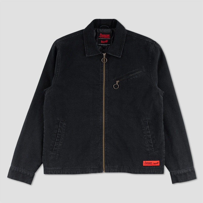 Welcome X Adventure Time Billy Canvas Zip Jacket Black