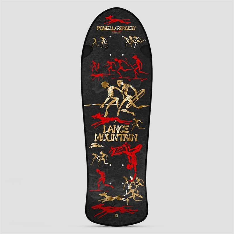 Bones Brigade 9.90 Lance Mountain Series 16 Skateboard Deck Black / Gold