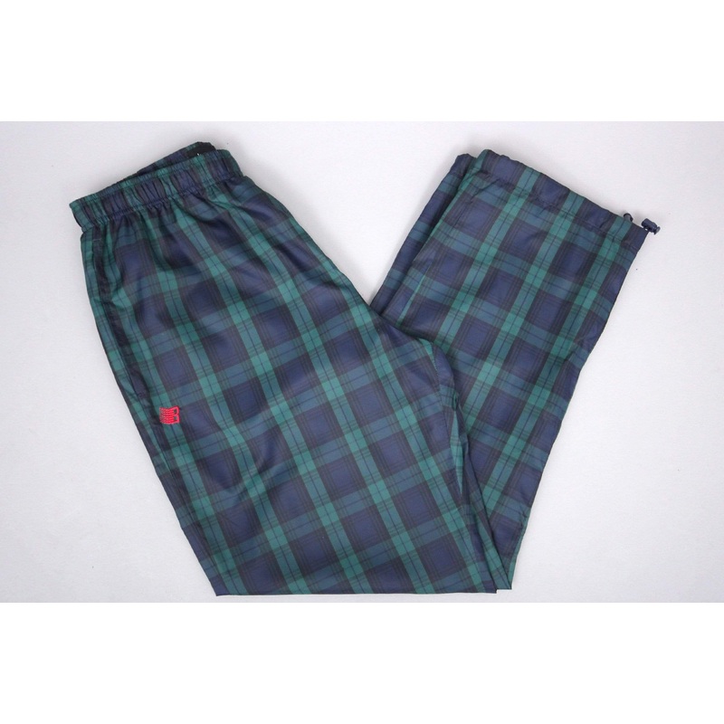 Bronze Plaid Track Pants Navy / Green