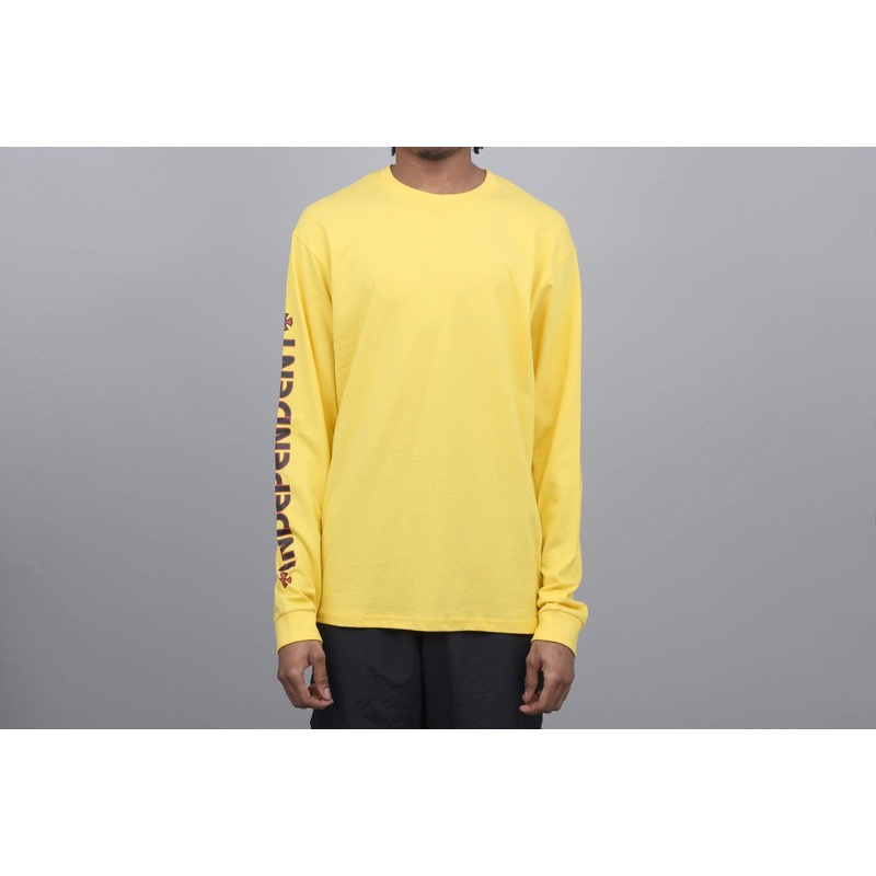 Independent Bar Cross Longsleeve T-Shirt Yellow
