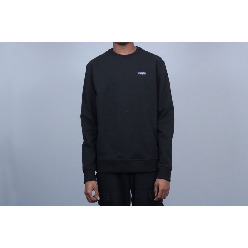 Patagonia P-6 Label Uprisal Crew Sweatshirt Black