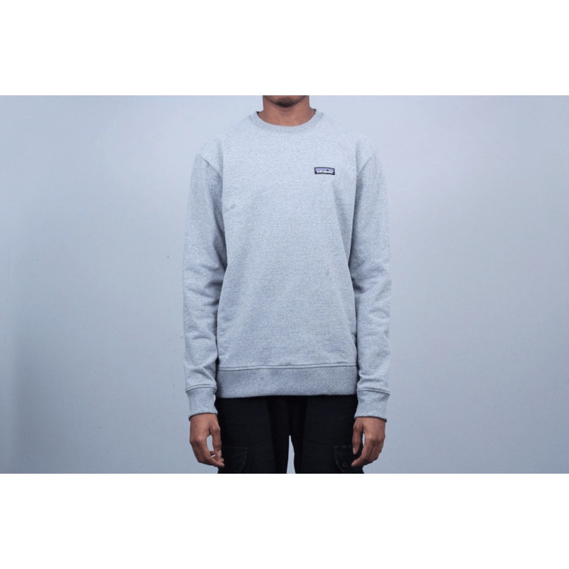 Patagonia P-6 Label Uprisal Crew Sweatshirt Gravel Heather