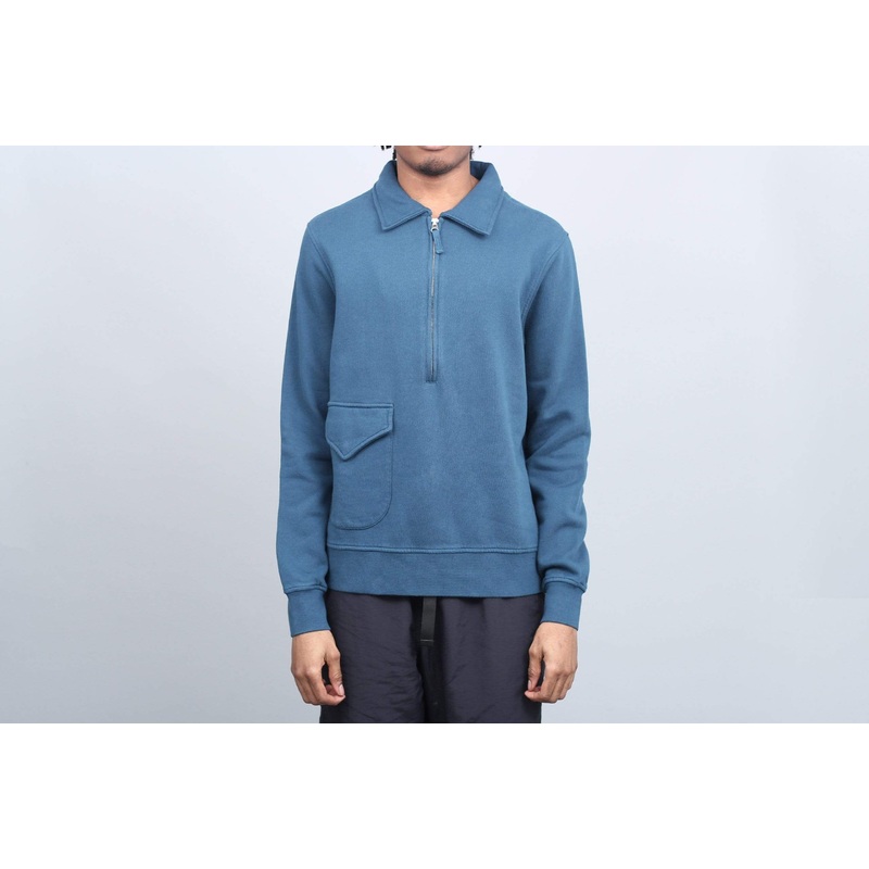 Pop Trading Sportswear Heavyweight Half Zip Dark Teal