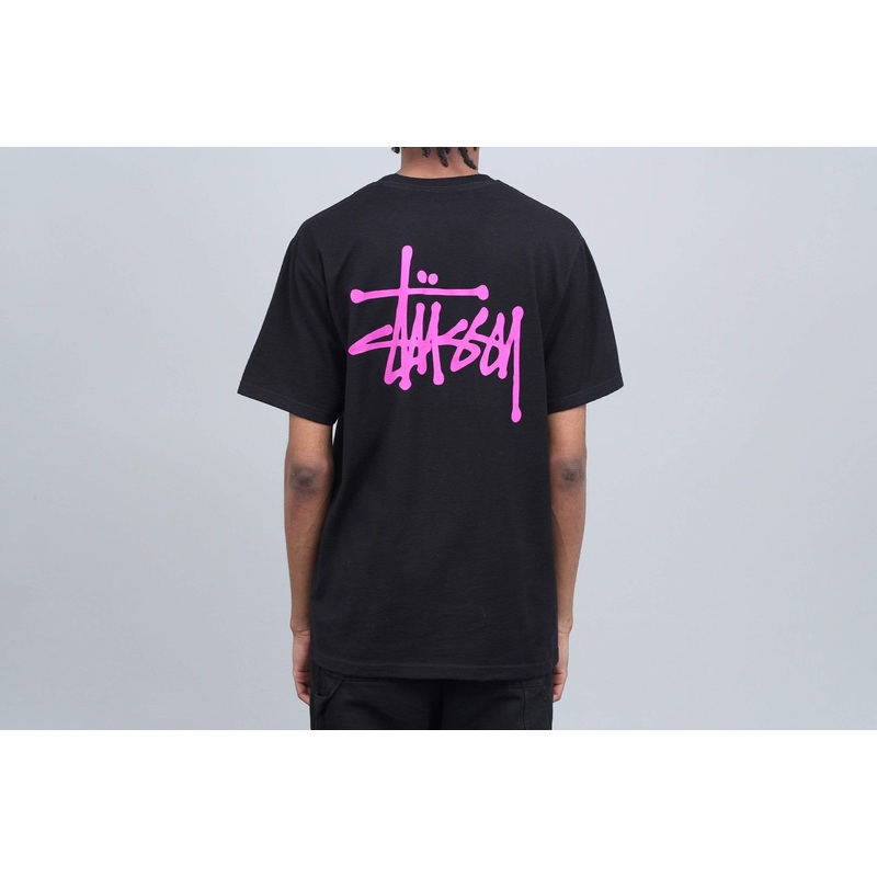 Stussy Basic Stussy T-Shirt Black / Pink