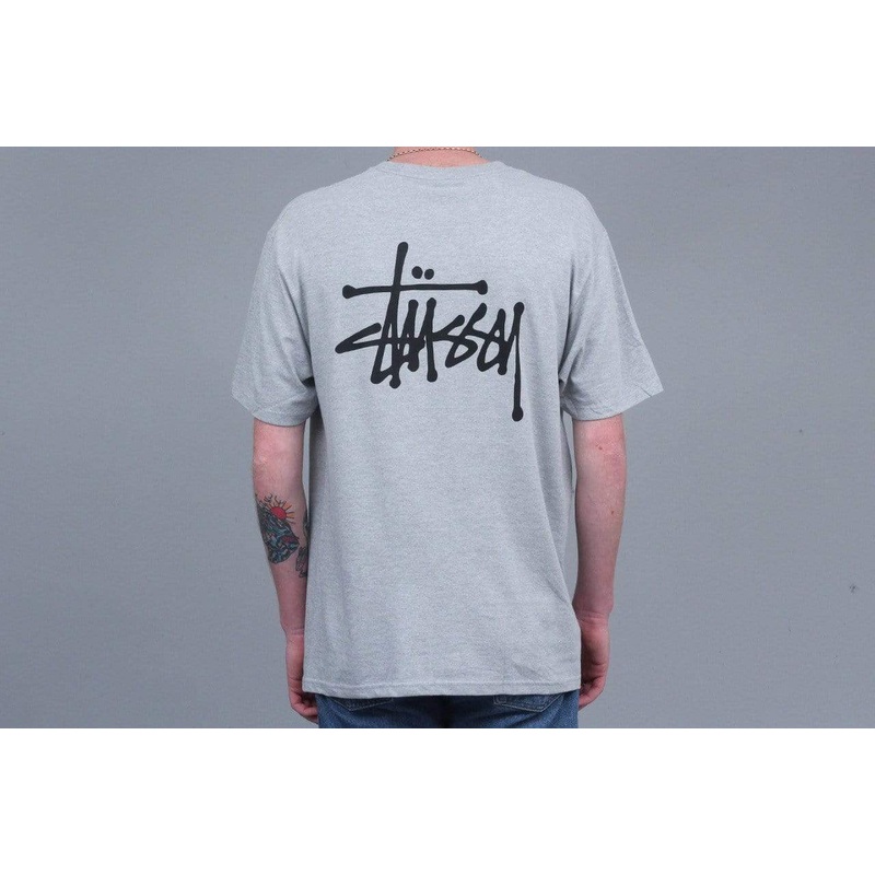 Stussy Basic Stussy T-Shirt Grey Heather