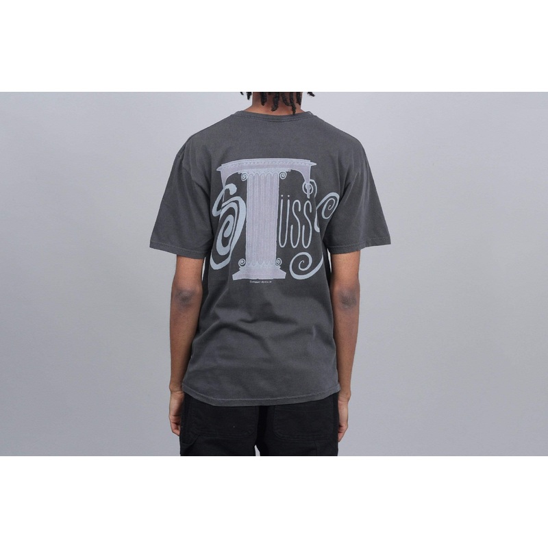 Stussy Column Pig Dyed T-Shirt Black