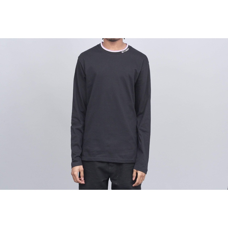 Stussy Michael Longsleeve Crew Black