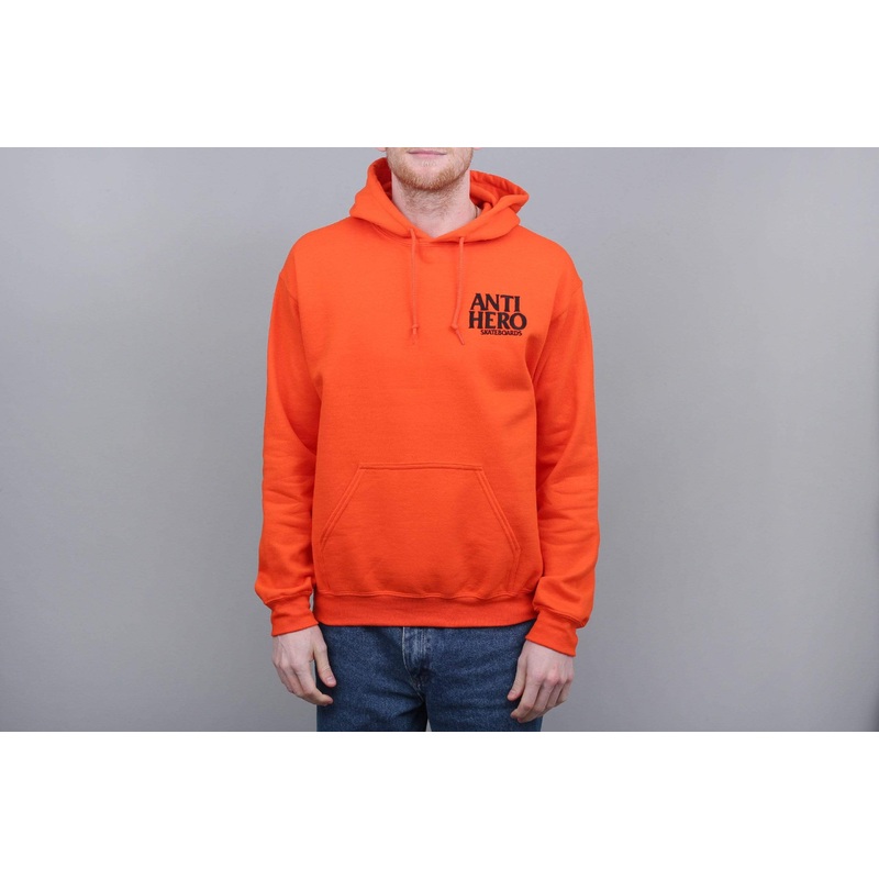 Anti Hero Lil Blackhero Embroidered Hood Orange / Black