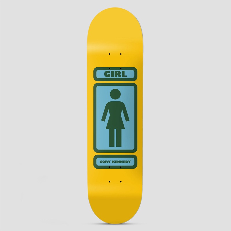 Girl 8.375 Cory Kennedy 93 Til’ Skateboard Deck Yellow