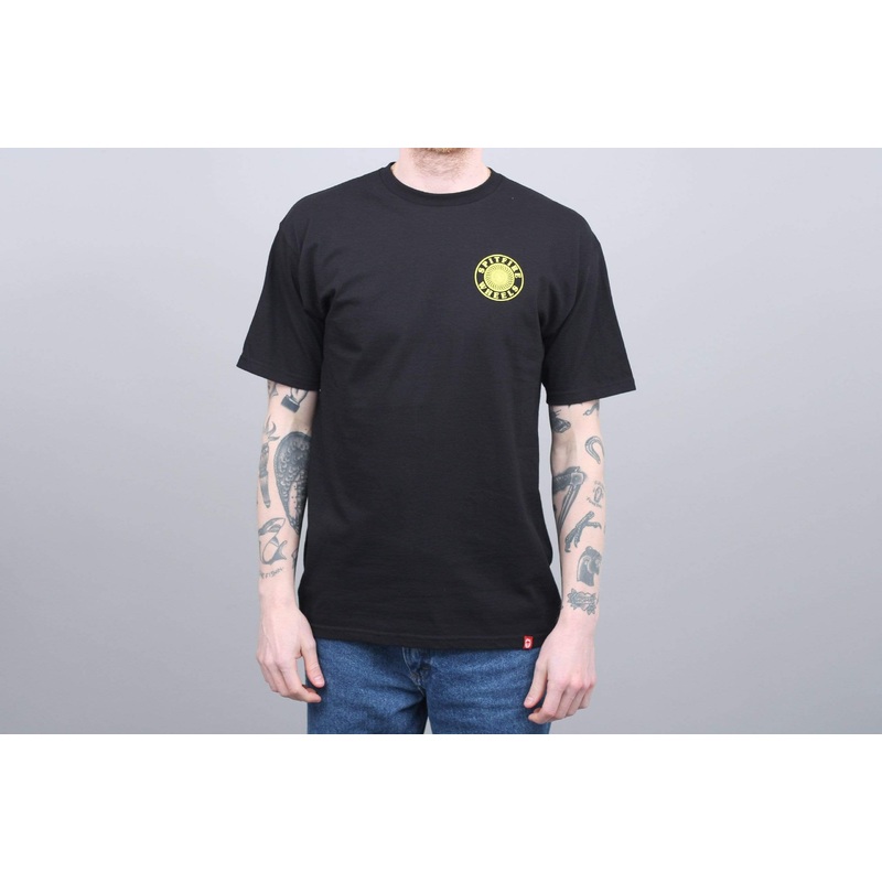 Spitfire OG Circle Ouline T-Shirt Black / Yellow