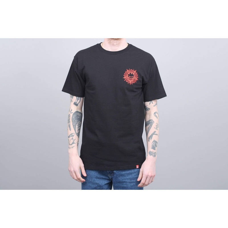 Spitfire Pentaburn Double T-Shirt Black / Red