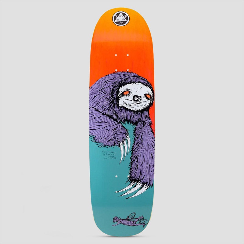 Welcome 9.25 Sloth on Boline Skateboard Deck