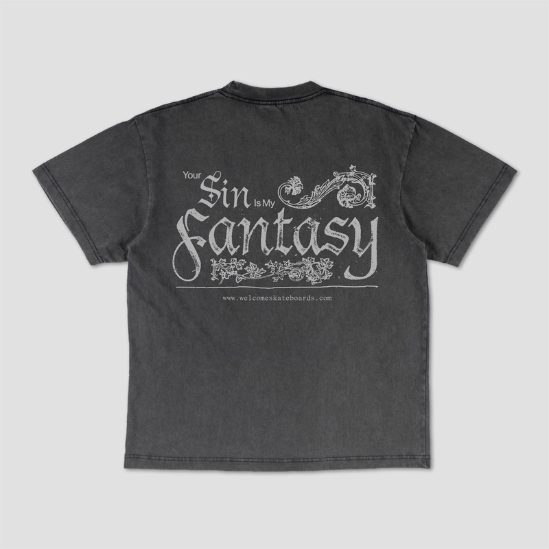 Welcome Paladin Boxy T-Shirt Vintage Black