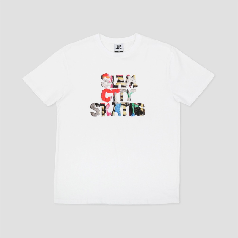 Slam City Skates Ben Logo T-Shirt White