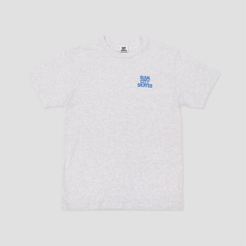 Slam City Skates Class Logo T-Shirt Grey