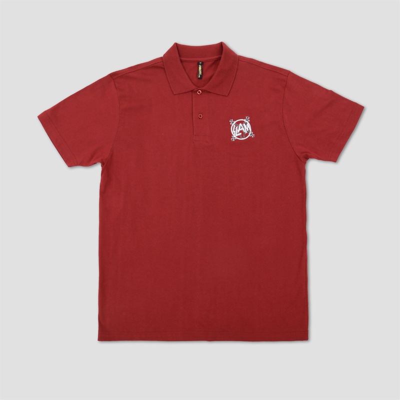 Slam City Skates Slay Polo Burgundy