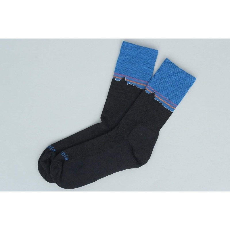 Patagonia L/W Merino Crew Socks Classic Fitz Roy / Andes Blue