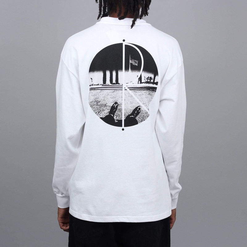 Polar Happy Sad Fill Logo Longsleeve T-Shirt White