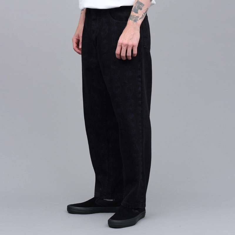 Polar X Iggy 93 Denim Chains Jeans Washed Black