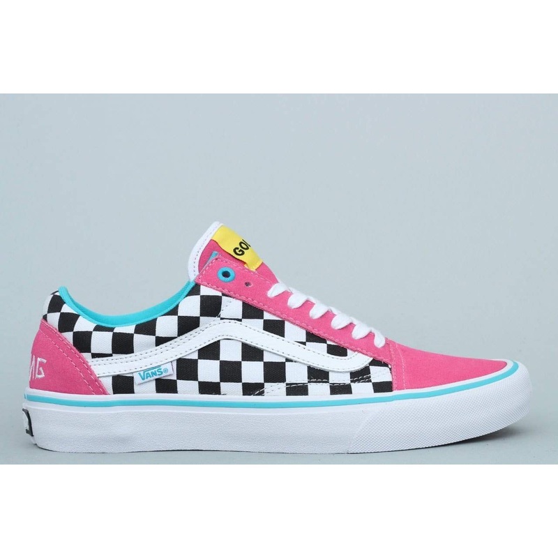 Vans Old Skool Pro Shoes Golf Wang Blue / Pink / White