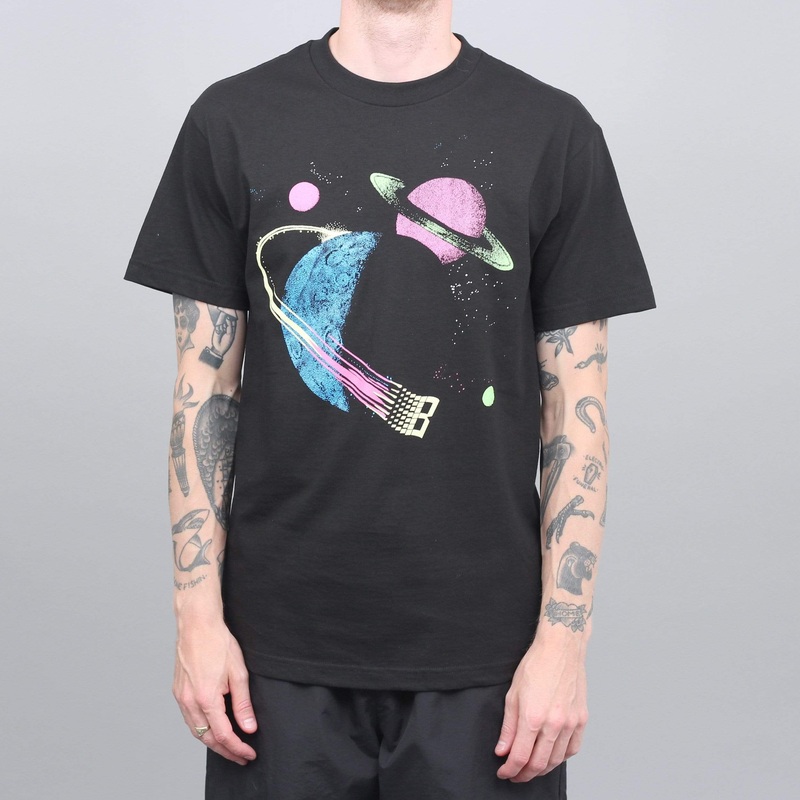 Bronze Galaxy T-Shirt Glow In The Dark Black