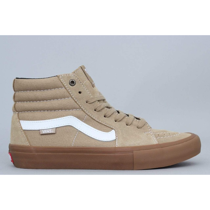Vans Sk8-Hi Pro Shoes Khaki / Gum