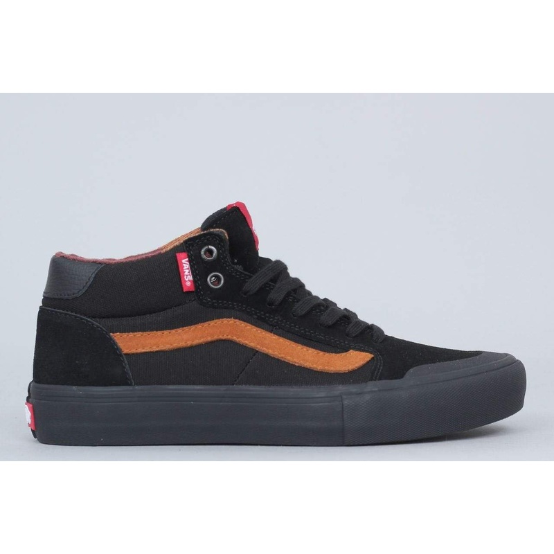 Vans Style 112 Mid Pro Shoes (Dakota Roche) Black / Glazed Ginger