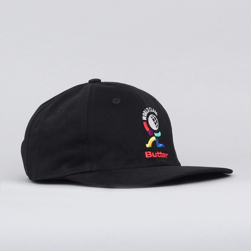 Butter Goods World Class 6 Panel Cap Black