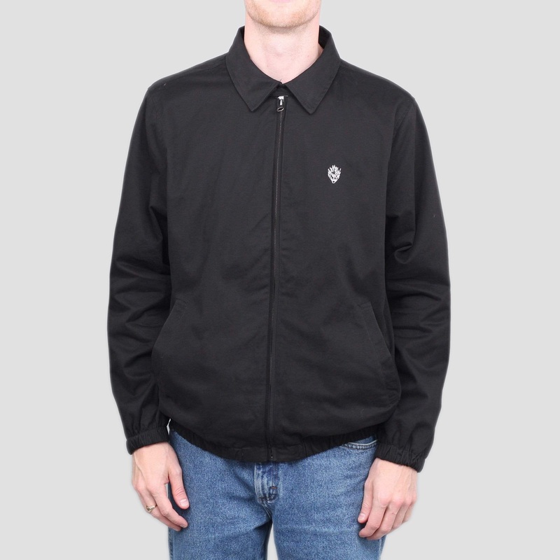 Slam City Skates Flamehead Harrington Jacket Black