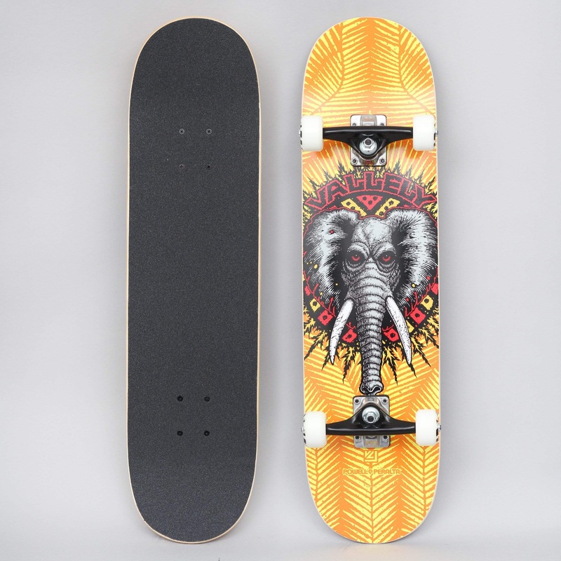Powell Peralta 8.0 Vallely Elephant 242 Birch Complete Skateboard Yellow