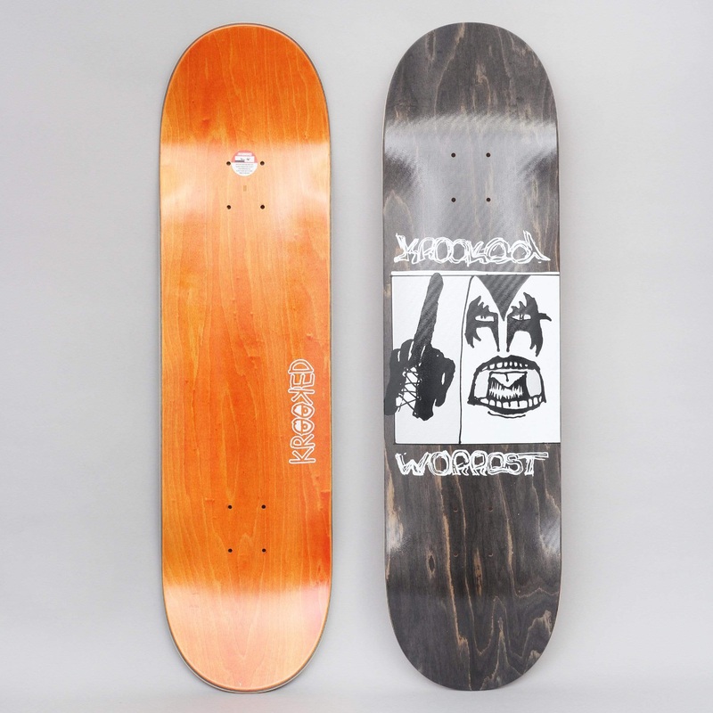 Krooked 8.3 Worrest Destroyer TT Slick Skateboard Deck Black