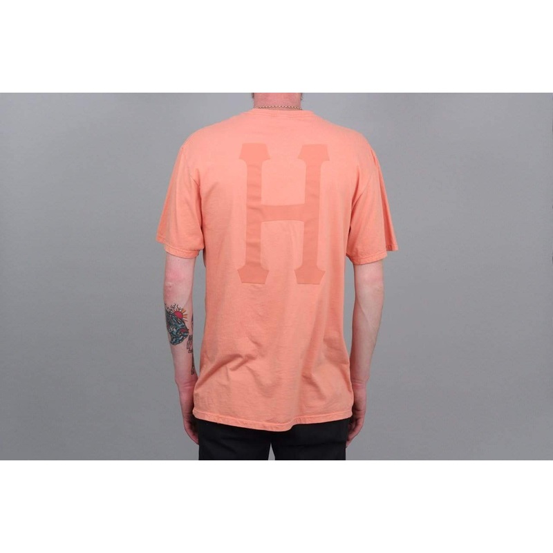 HUF Over-Dye Classic H T-Shirt Coral Haze
