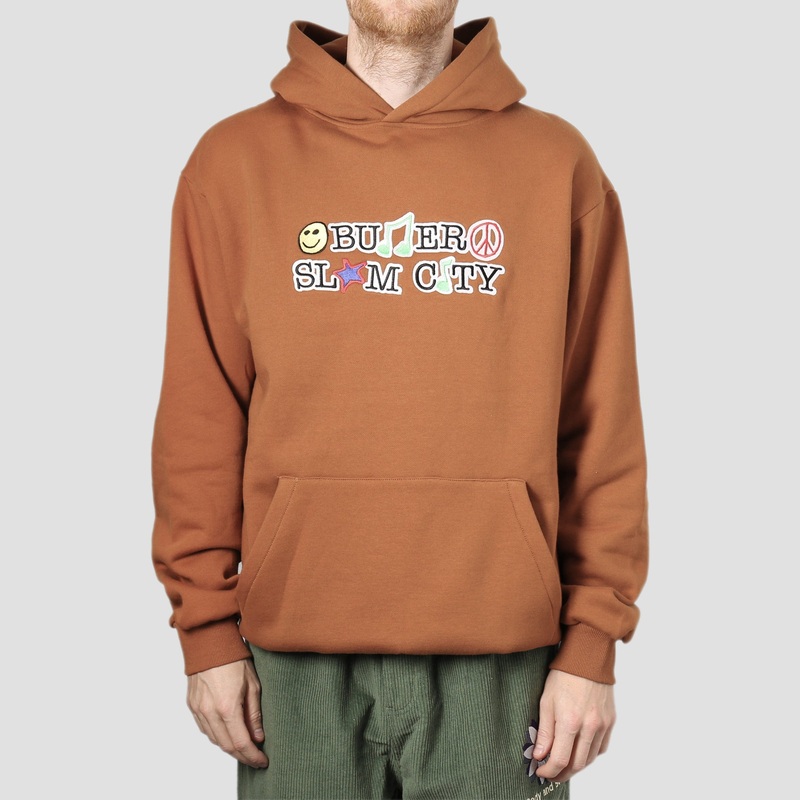 Butter Goods X Slam City Skates Sketch Pullover Hood Saddle