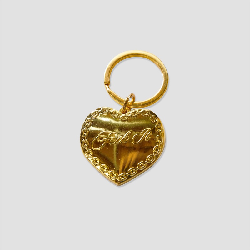 Huf Be Mine Keychain Gold