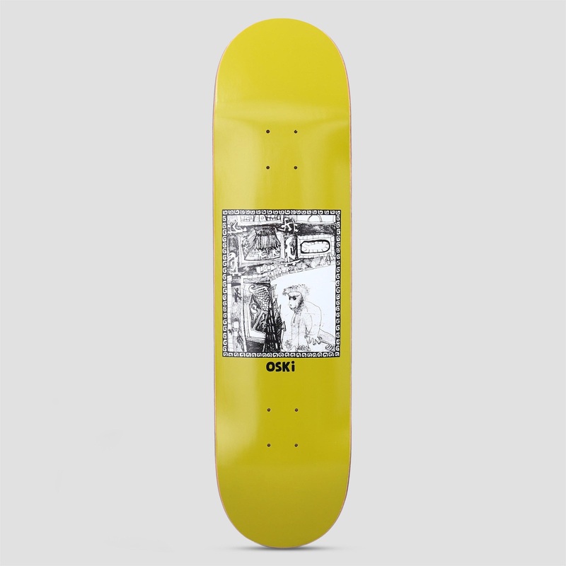 Polar 8.25 Oskar Rosenberg Gorilla King Skateboard Deck Olive