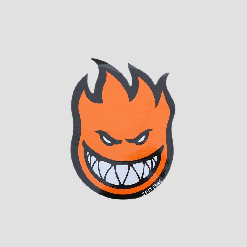 Spitfire Fireball Sticker Small Orange