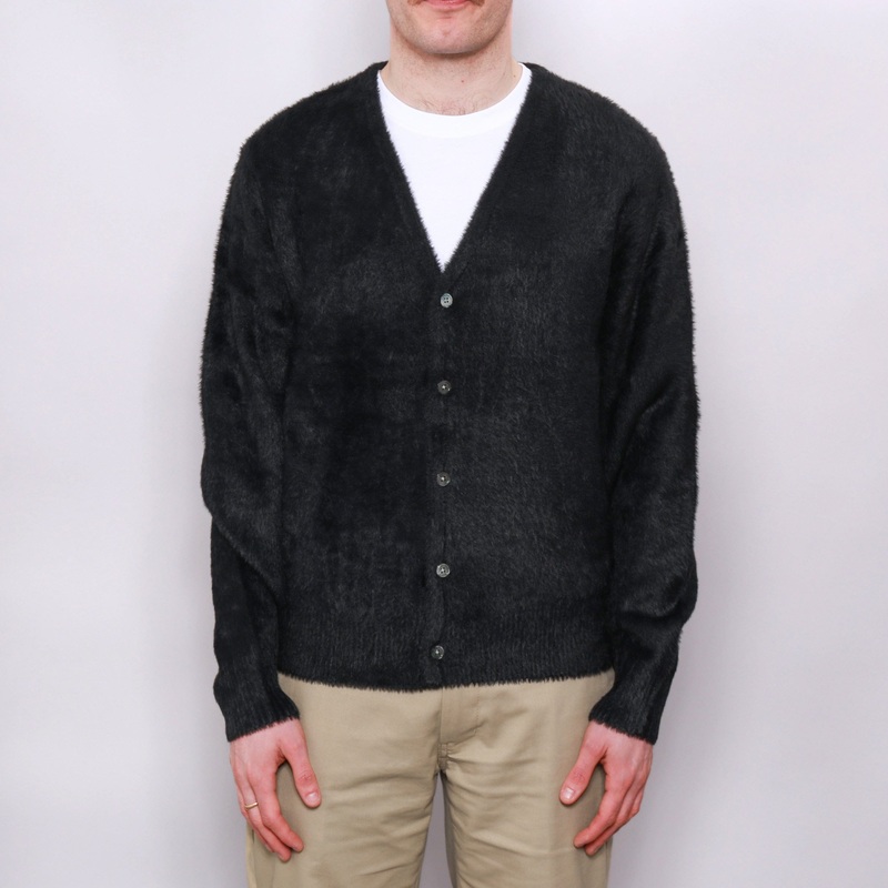 Stussy Shaggy Cardigan Black