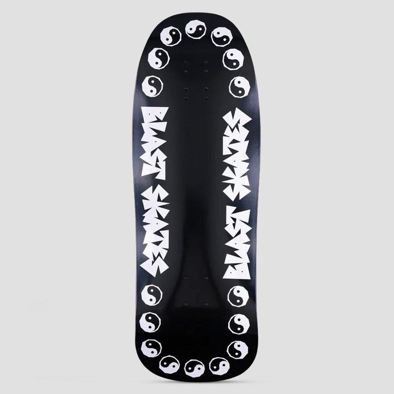 Blast Skates 10.5 Rubble Wrecker Skateboard Deck Black White
