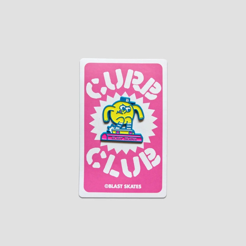 Blast Skates Curb Club Enamel Pin Pink