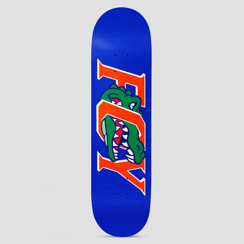 Deathwish 8.5 Jamie Foy Gator Twin Tail Skateboard Deck Blue