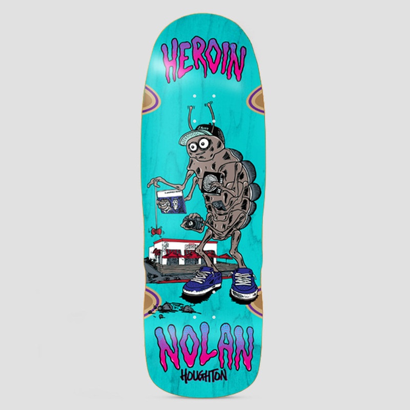 Heroin 10.4 Nolan Bug Mutant Eyeballer Shape Skateboard Deck