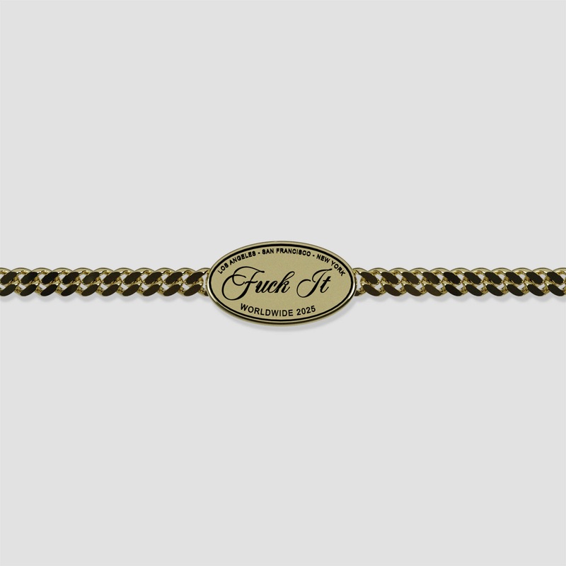 Huf Fuck It Bracelet Gold