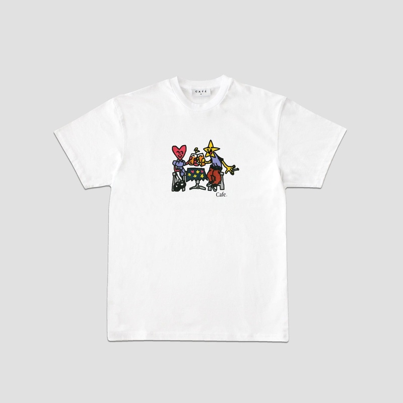 Skateboard Cafe “Cheers” T-Shirt White