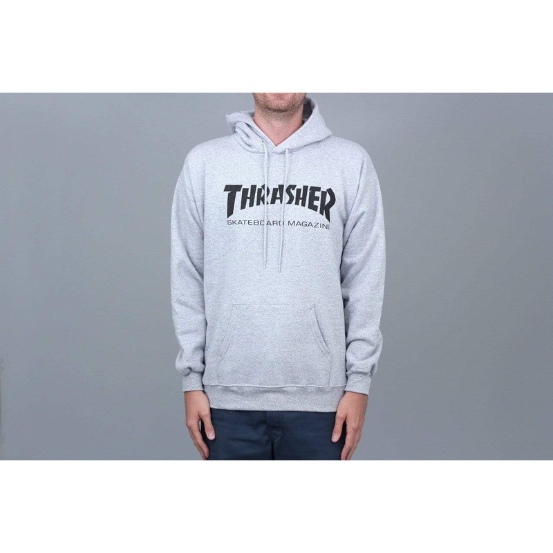 Thrasher Mag Logo Hood Grey / Black