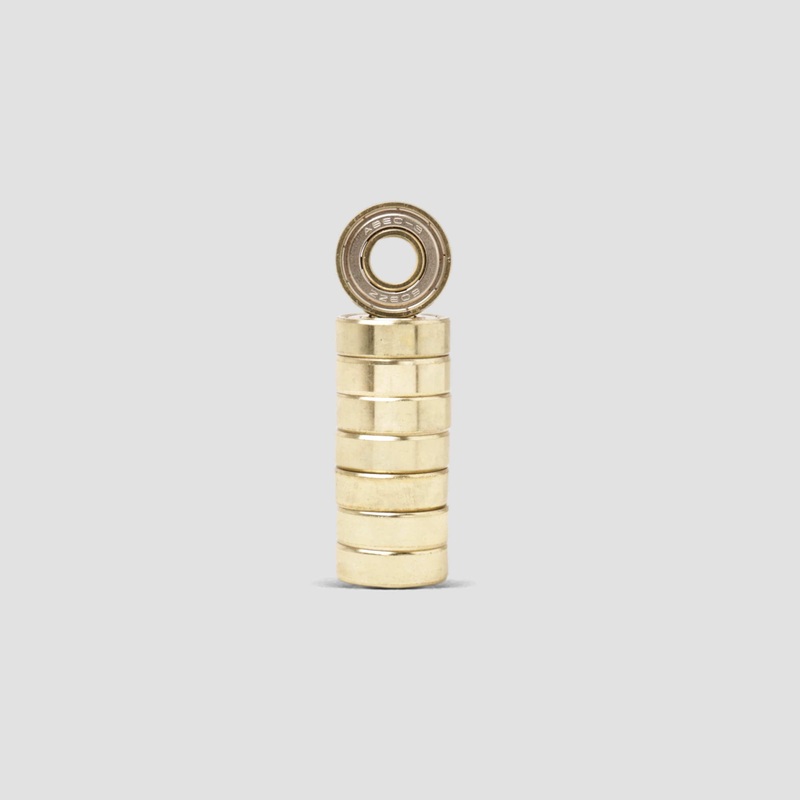 Slam City Skates Gold Chrome ABEC 3 Skateboard Bearing