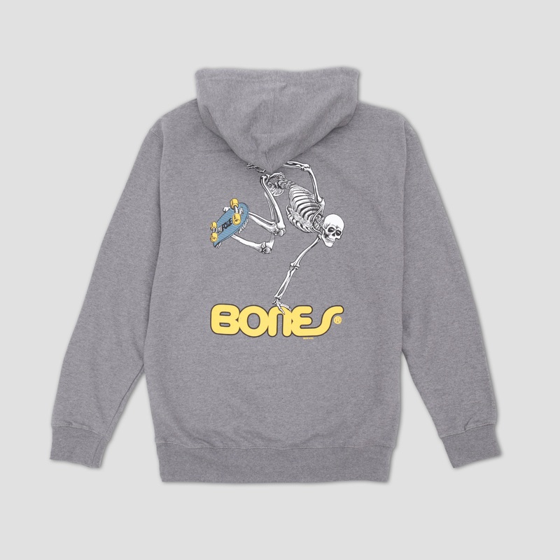 Powell Peralta Skateboard Skeleton Hood Gunmetal Heather