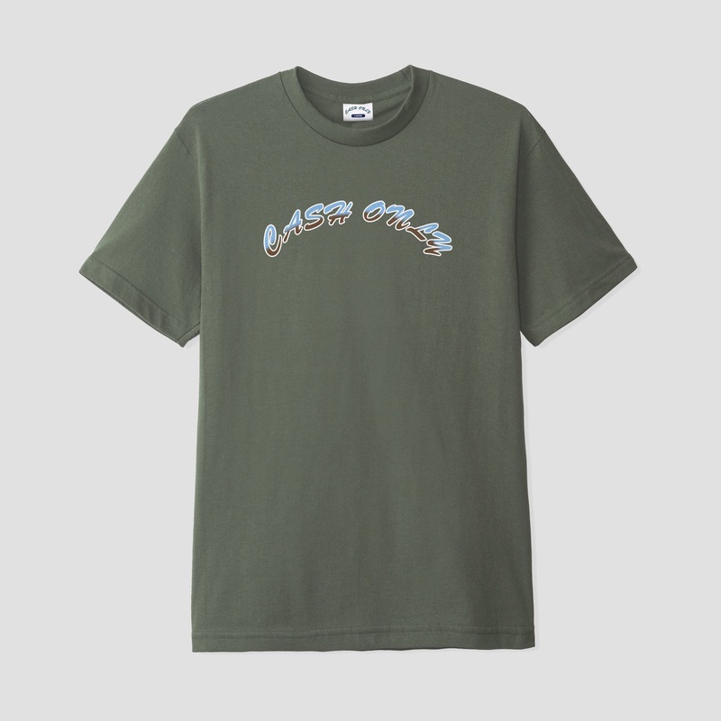 Cash Only Logo T-Shirt Army