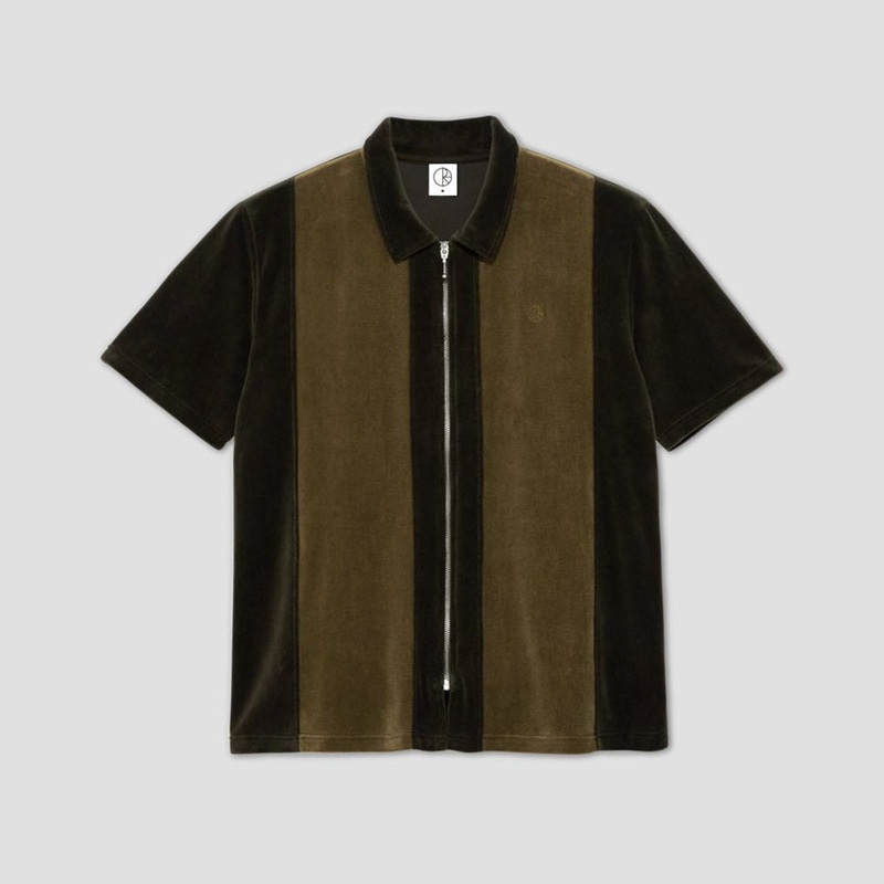 Polar Vince Zip Shirt Velour Brown